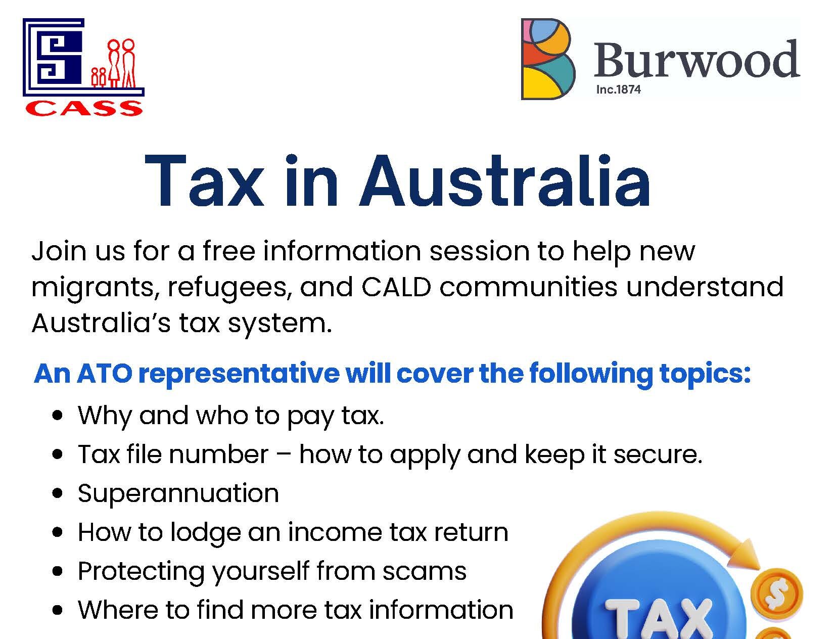 TAX in Australia – Free Mandarin Information Session with ATO